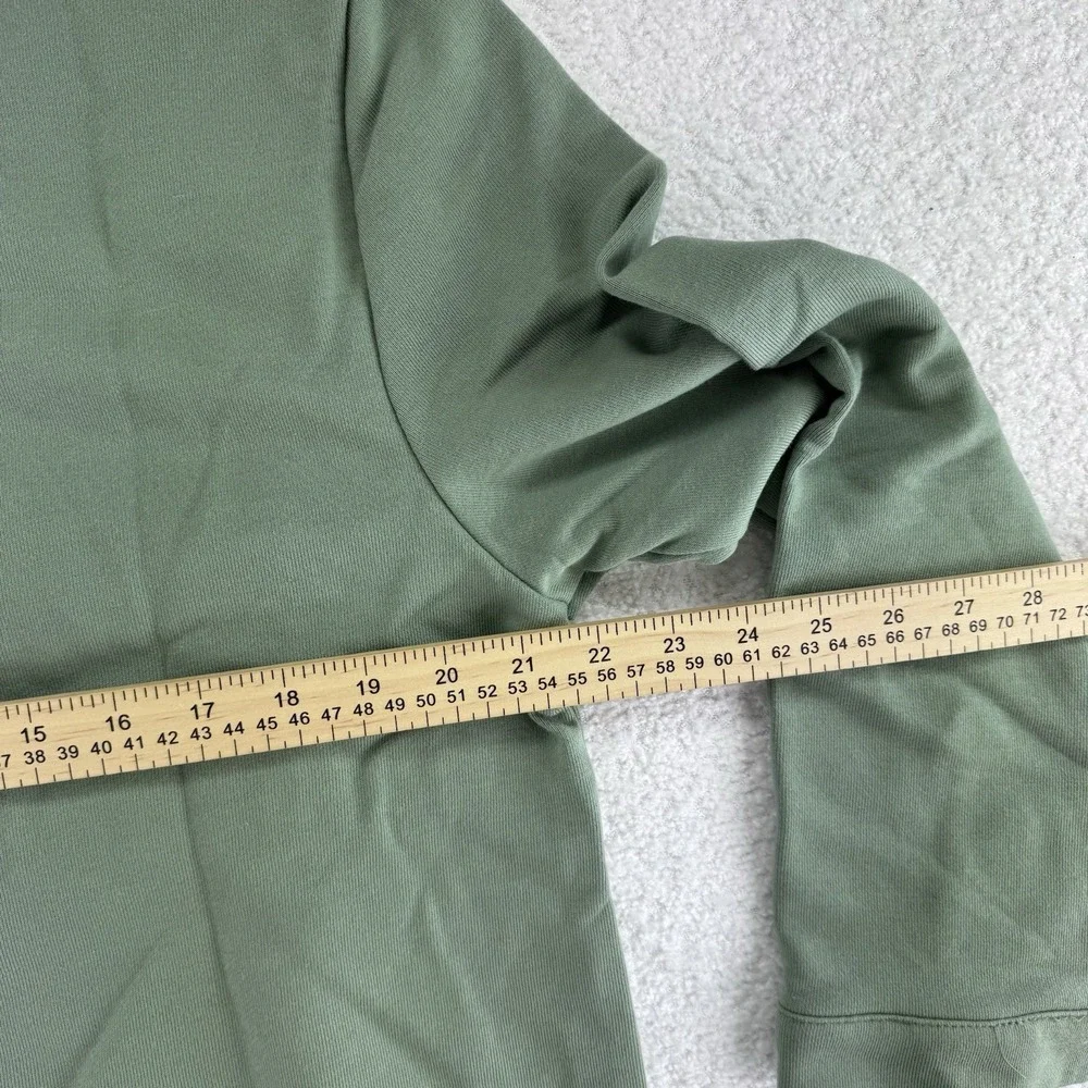 Muk Luks French Terry Cargo Utility Topper Sweater Size Large Army Green